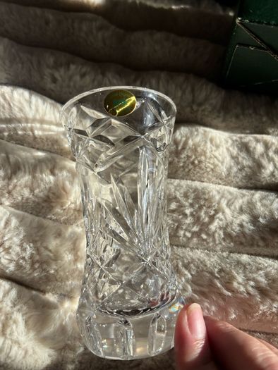 Vintage Tyrone Irish Crystal Bud Vase (With Original Box & Care Guide)