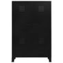 Wardrobe Industrial Black 90x40x140 cm Steel Image 4