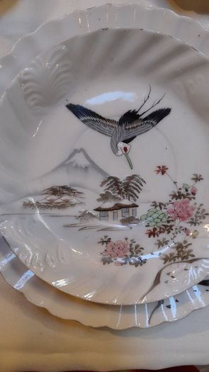 Hand painted Japanese tea set