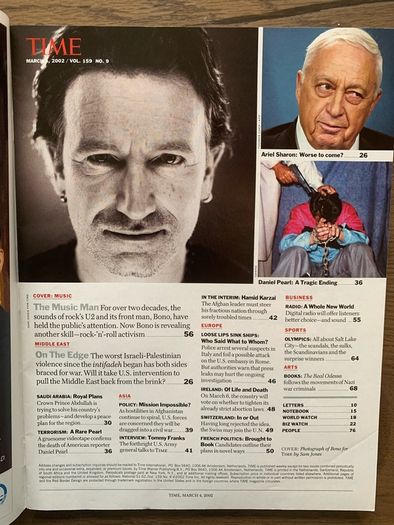 U2 - Time Magazine March 4 2002 Can Bono Save the World