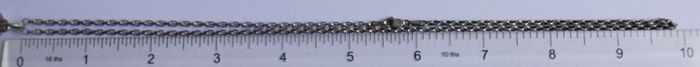 Vintage 925 Sterling Silver large Cross Pendant and Chain length 20" - 22g