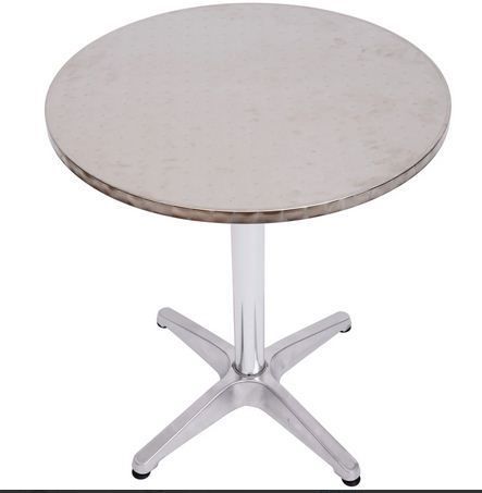 Silver-Adjustable Aluminium Bar Table