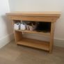 Vintage Style Shoe Bench Image 3