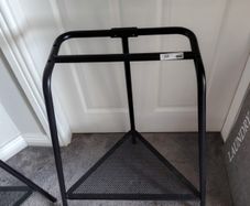2 IKEA TILLSLAG black metal trestle legs
