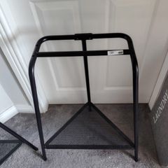 2 IKEA TILLSLAG black metal trestle legs