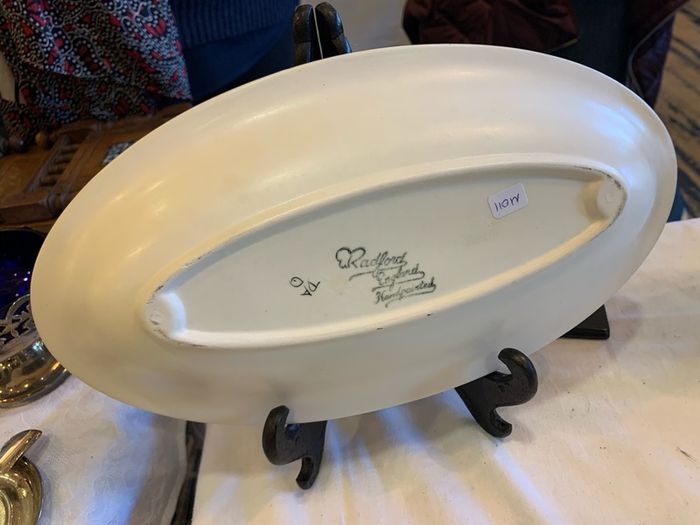 Radford hand painted oval tray
