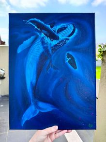 Original Acrylic Painting "An Ocean Between Us"