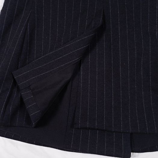 H&M Black Pinstripe Double Breasted Tailored Blazer Jacket 10UK/38EU