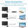 TV Aerial Indoor, TV Aerial with 250+ Miles Long Range Reception, Indoor TV Aerial for Freeview TV Support 4K 1080P Local HDTV Channels, Contains 13 ft Image 3