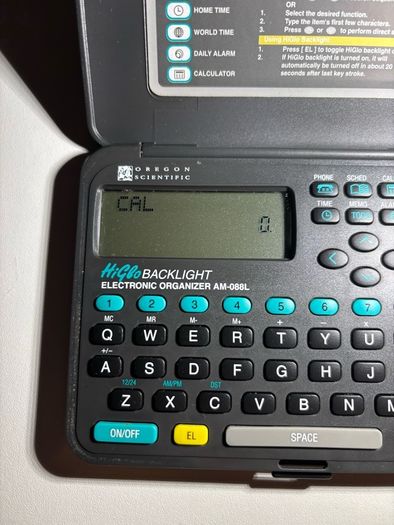 Vintage Oregon Scientific Electronic Organiser Working