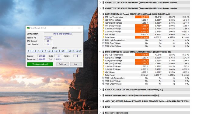 Gaming Pc - Rtx 4070 Super / Corsair Ddr5 32gb CL36 / i5 14600kf / Z790 Tachyon X