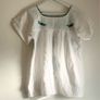 Mexican floral green embroidered blouse Image 2