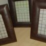 Brown leather frames x 3 Image 5