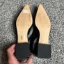Ganni Pointed Toe Low Heel Pumps Sz 3UK 36 Black Suede Leather Acetate Heel Image 6