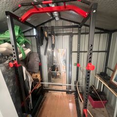 Home gym equipment (power rack, Olympic barbel and weights)