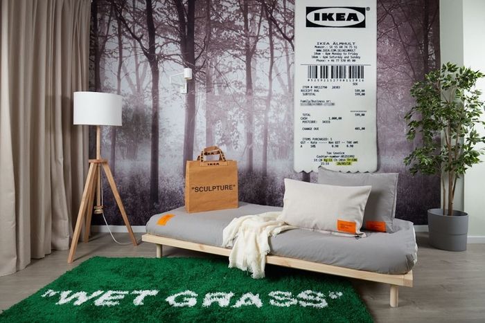 IKEA Off White receipt rug
