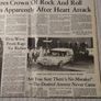 Elvis  Presley Death Original  Newspaper Image 2