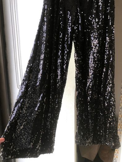Festival Shein black sequin trousers size XS