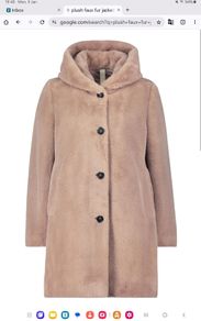 Betty Barclay Faux Fur Coat - Size 38 UK 12 - BNWT RRP 215