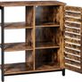 _Chest of Drawers Cupboard Kitchen Cupboard Sideboard with 3 Shelves and Cupboard Image 4