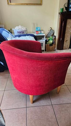 Red Tub Armchair