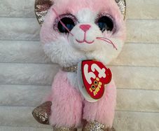 TY Beanie Boos FIONA the Pink Cat approx. 6 inch used Please see photos