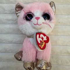 TY Beanie Boos FIONA the Pink Cat approx. 6 inch used Please see photos