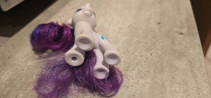 Rarity 3 inch Brushable MLP G4 My Little Pony 2010