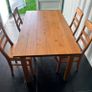 Dining Table solid wood 5' & chairs in pine Image 3