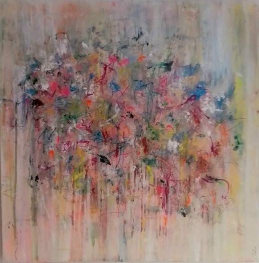 Original Painting Original Floral in Abstract Irish Art