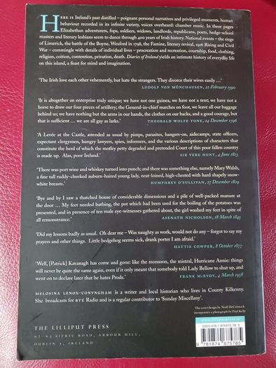 Diaries of Ireland/ 1590- 1987/ Lilliput Press,  2009
