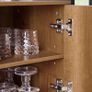 Sideboard Vintage style cabinet  with 3 Doors and 1 Open Shelf Microwave Cabinet Image 10