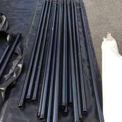 Pipe and Drape 8-20ft (6m) Telescopic Black Uprights Draping Support hardware
