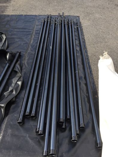 Pipe and Drape 8-20ft (6m) Telescopic Black Uprights Draping Support hardware