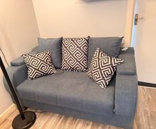 Pull out sofa with storage
