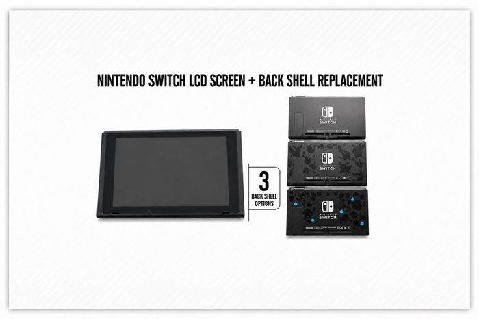 Nintendo Switch LCD Replacement With New Back Shell