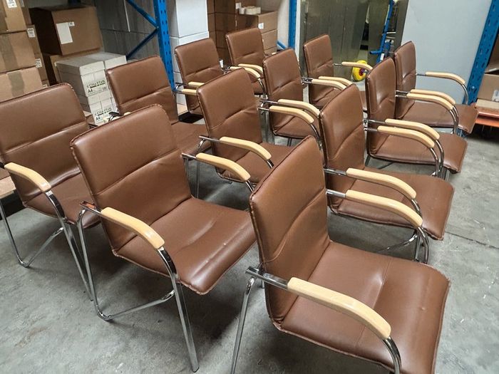 Office Chairs x 12 (Brown)