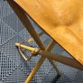 Beautiful Solid Ash & Leather 3 Legged Stool Image 2