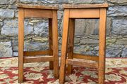 Pair of Mid Century laboratory stools.