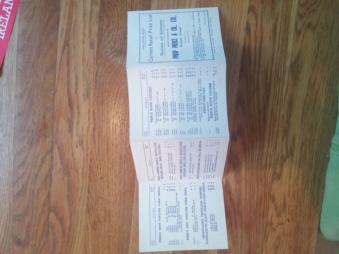 Original Pierce Modern Tractor Harvesting Machinery Pamplet