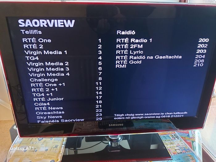 Samsung 32 inch TV, Model UE32B6000V, 4 HDMI, USB etc, Beautiful screen and picture, comes with Remote Control