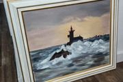 Lighthouse-oil painting on canvas