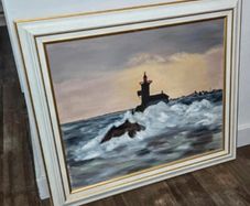 Lighthouse-oil painting on canvas