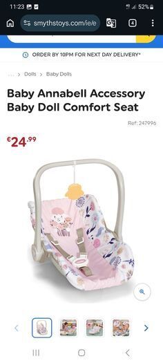 Baby annabel accessories - bed, car seat and carrier