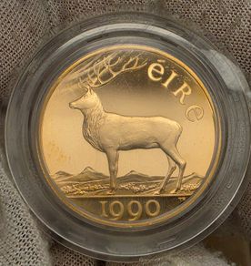 Ireland 1990 50 Ecu Gold Proof Coin in Original Holder with COA