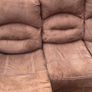 Brown Recliner L corner sofa/couch Image 9