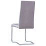 Cantilever Dining Chairs 2 pcs Taupe Fabric Image 5