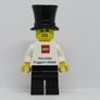 Lego Employee Henriette Enggard Aalbaek Business Card Minifigure Type 2 Very Rare Hard To Find Image 2