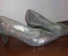 High heal Silver shoes