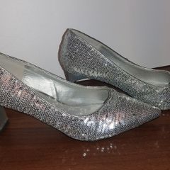 High heal Silver shoes